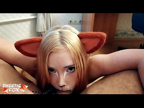 ❤️ Kitsune dîk û kum di devê xwe de dadiqurtîne ❤ Sluts li me